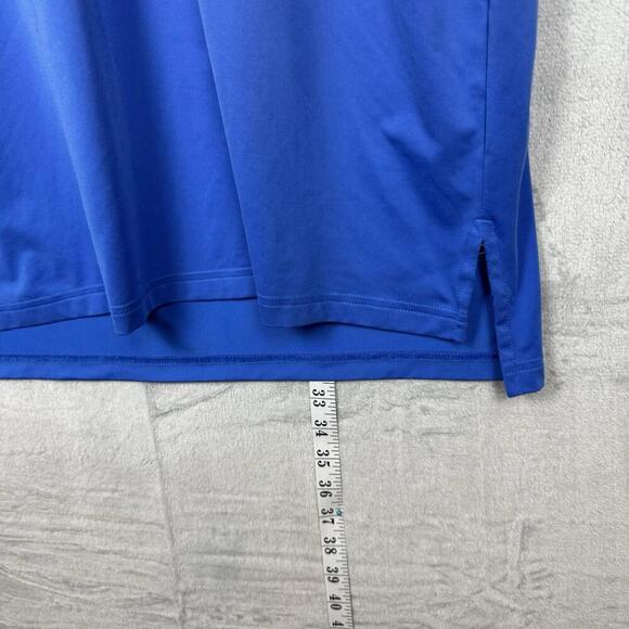RLX Ralph Lauren Golf Polo Shirt Blue Wicking Tech Size M 1886 Fox Crest Sports - Picture 9 of 9